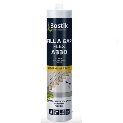 BOSTIK A330 FILL A GAP FLEX Acrylic Sealant WHITE